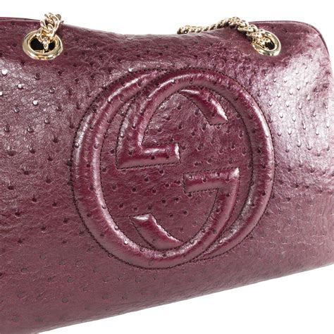 burgundy gucci soho|GUCCI Vitello Range Medium Soho Bowler Burgundy.